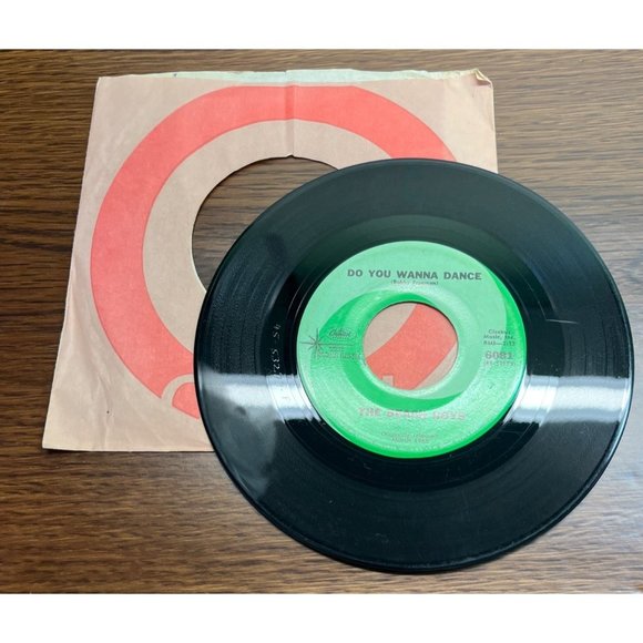 The Beach Boys Help Me Rhonda / You Wanna Dance 45 Capitol 6081 Green Starline - Picture 4 of 6